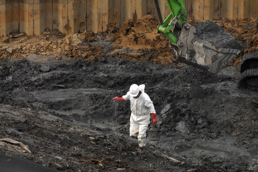 The remediation of contaminated soil